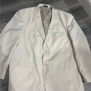Stafford Men's Light Cream Blazer